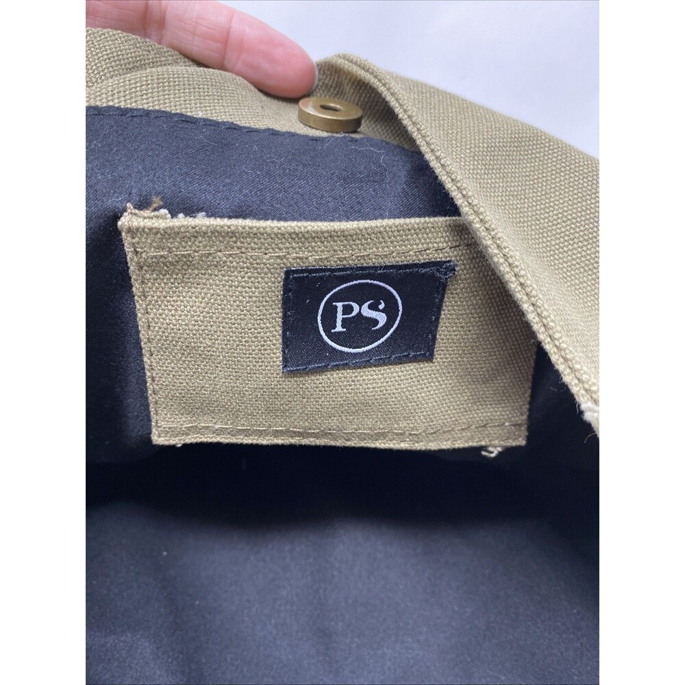 Pretty Simple Large Army Green Canvas Cross Body … - image 7